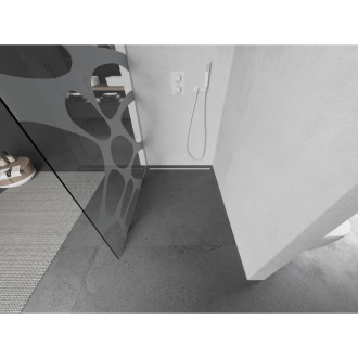 Mexen Kyoto L Walk-in sprchová stěna 70 x 200 cm, bílý vzor, bílá - 800-070-103-20-97