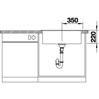 Blanco PLEON 8 dřez vestavný, bez odtokové sady bílá soft silgranit 527780
