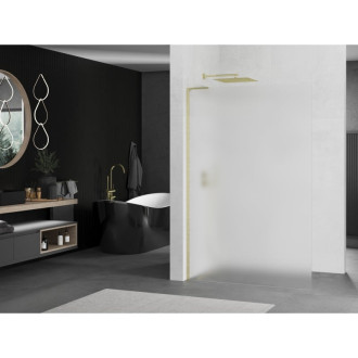 Mexen Kyoto L Walk-in sprchová stěna 110 x 200 cm, mráz, broušené zlato 800-110-103-55-30