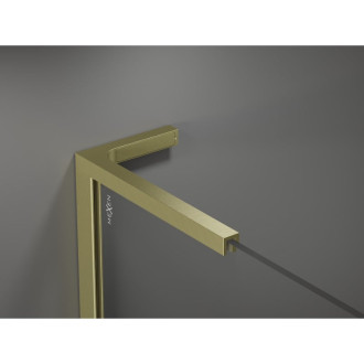 Mexen Kyoto L Walk-in sprchová stěna 70 x 200 cm, grafit, broušené zlato 800-070-103-55-40