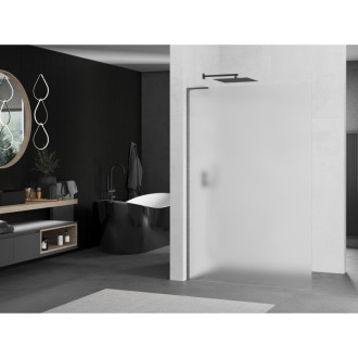 Mexen Kioto L Walk-in sprchová stěna 80x200 cm, mráz, šedá kartáčovaná 800-080-103-66-30