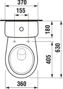 JIKA Lyra plus kombi šikmý odpad dolní napouštění, bílá H8263840002423