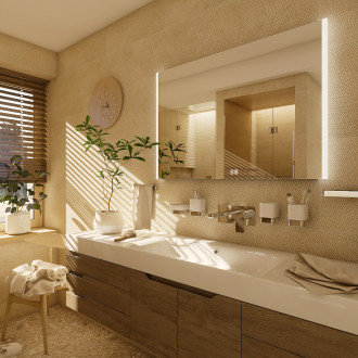 Nimco ZP 11003VX LED zrcadlo 800x700 se dvěma dotykovými senzory