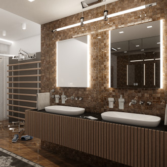 Nimco ZP 11002VX LED zrcadlo 600x800 se dvěma dotykovými senzory