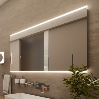 Nimco LED zrcadlo 1200x700 se dvěma dotykovými senzory ZP 12006VX