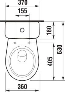 JIKA Lyra plus kombi spodní odpad dolní napouštění bílá H8263870002423