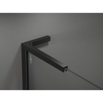 Mexen Kyoto L Walk-in sprchová stěna 80 x 200 cm, bílý vzor, černá - 800-080-103-70-85