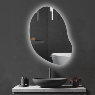 REA Zrcadlo LED 80x60cm Cloud C HOM-05504
