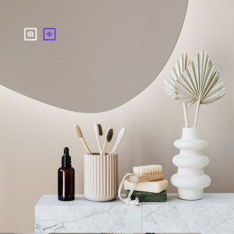 REA Zrcadlo LED 80x60cm Cloud C HOM-05504