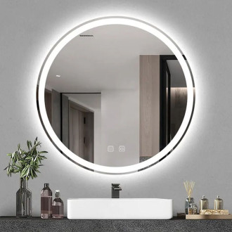 REA Zrcadlo LED 90cm BAS HOM-05521