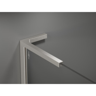 Mexen Kioto L Walk-in sprchová stěna 65x200, transp., kartáč. nikl 800-065-103-97-00