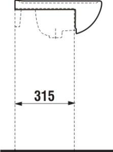 JIKA Lyra plus umyvadlo nábytkové 60x46 s otvorem, bílá H8133830001041