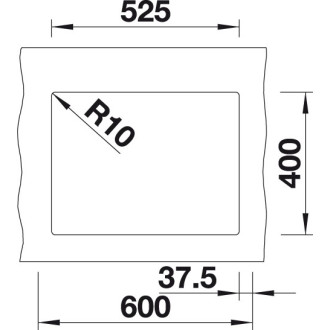 Blanco SUBLINE 340/160-U dřez pod desku, bez odtokové sady tartufo silgranit 527817