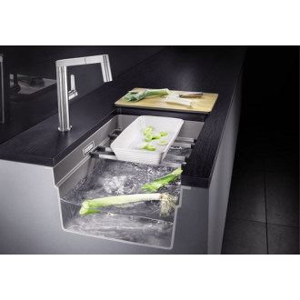 Blanco ETAGON 500-U bez odtokové sady dřez pod desku, černá silgranit 527754
