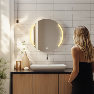 Nimco ZP 16000RVX Kulaté LED zrcadlo pr. 600 se dvěma dotykovými senzory