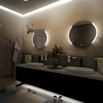 Nimco ZP 16000RVX Kulaté LED zrcadlo pr. 600 se dvěma dotykovými senzory