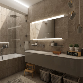 Nimco ZP 22008VX LED zrcadlo 1400x700 se dvěma dotykovými senzory