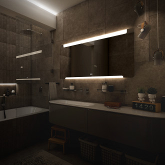 Nimco ZP 22008VX LED zrcadlo 1400x700 se dvěma dotykovými senzory