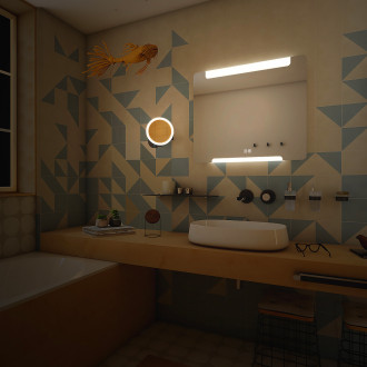 Nimco ZP 22004VX LED zrcadlo 1000x700 se dvěma dotykovými senzory