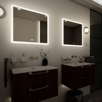 Nimco ZP 19066VX LED zrcadlo 600x600 se dvěma dotykovými senzory