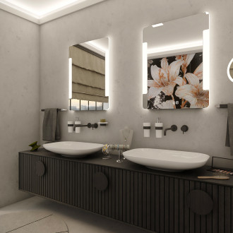 Nimco ZP 18002VX LED zrcadlo 600x800 se dvěma dotykovými senzory