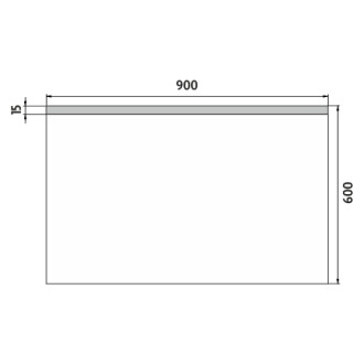 Nimco ZP 8019 LED zrcadlo 900x600