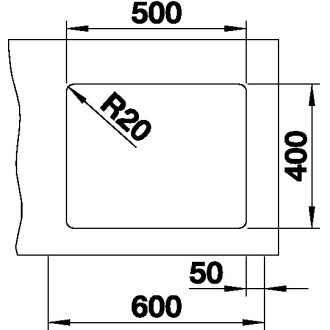 Blanco ETAGON 500-U bez odtokové sady dřez pod desku, bílá soft silgranit 527756