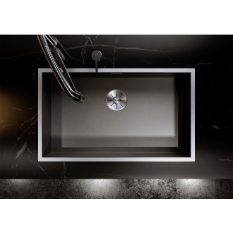 Blanco CLARON 500-IF dřez vestavný/do roviny DURINOX DarkSteel 527836