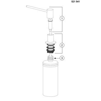 Blanco TORRE dávkovač saponátu Satin Platinum 527722