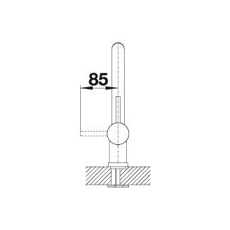 Blanco LINUS baterie Satin Platinum 527698