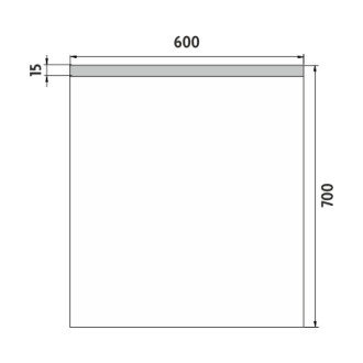 Nimco ZP 8002 LED zrcadlo 600x700