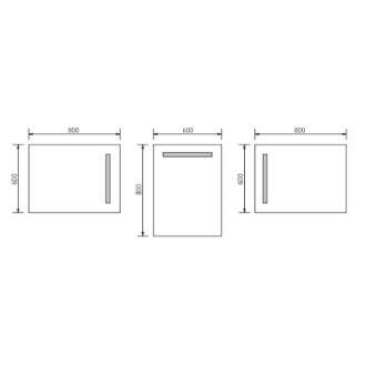 Nimco ZP 1002 LED zrcadlo 600x800