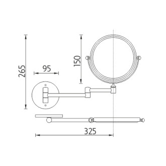 Nimco ZR 6992N-26 Kosmetické zvětšovací zrcátko