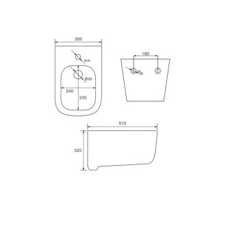 MEXEN MARGO BIDET závěsný bidet 51 cm 35425100