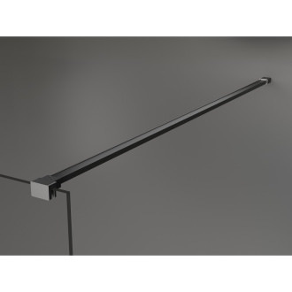 Mexen KIOTO sprchová rozpěra do WALK-IN stěny 8mm broušený grafit metal 800-01-95