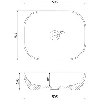 Mexen ROSA Umyvadlo na desku, tmavě zelená mat 21095047