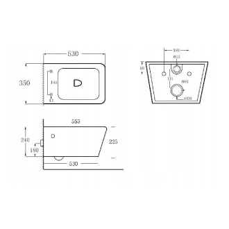 MEXEN YORK RIMLESS SLIM závěsný klozet + deska DUROPLAST 30114000
