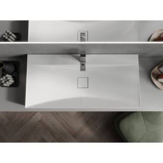 Mexen Poli umyvadlo na desku z konglomerátu 1/O 100 x 48 cm, bílá - 23021001