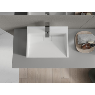 Mexen Ava umyvadlo na desku z konglomerátu 1/O 50 x 38 cm, bílá - 23015001