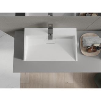 Mexen Ava umyvadlo na desku z konglomerátu 1/O 60 x 38 cm, bílá - 23016001