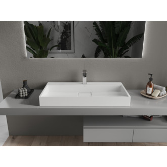 Mexen Ava umyvadlo na desku z konglomerátu 1/O 90 x 46 cm, bílá - 23019001