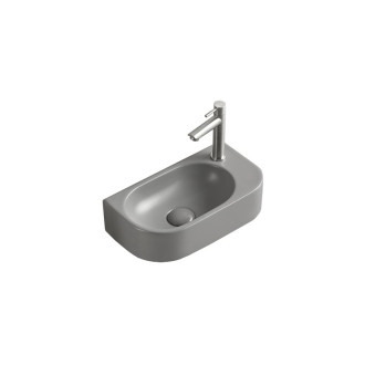 Mexen Viera levé umyvadlo na desku 40 x 21 cm, světle šedá matná - 21274061L