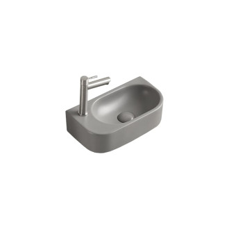 Mexen Viera pravé umyvadlo na desku 40 x 21 cm, světle šedá matná - 21274061R