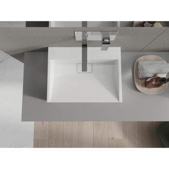 Mexen Ava umyvadlo na desku z konglomerátu B/O 50 x 38 cm, bílá - 23015000