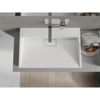 Mexen Ava umyvadlo na desku z konglomerátu B/O 70 x 46 cm, bílá - 23017000