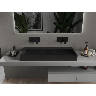 Mexen Ava umyvadlo na desku z konglomerátu B/O 100 x 46 cm, černá - 23011070