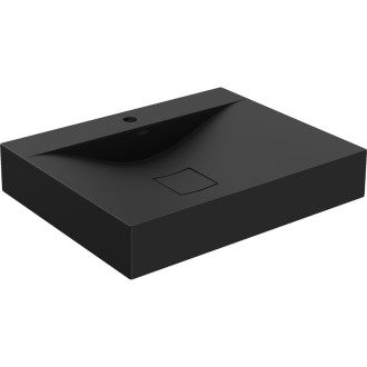 Mexen Poli umyvadlo na desku z konglomerátu 1/O 60 x 48 cm, černá - 23026071