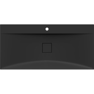 Mexen Poli umyvadlo na desku z konglomerátu 1/O 100 x 48 cm, černá - 23021071