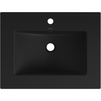 Mexen Atena umyvadlo zapuštěné do desky 61 x 46 cm, matná černá - 25016070