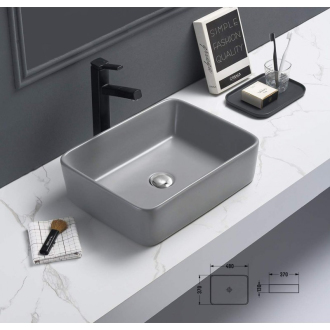 MEXEN CATIA - umyvadlo na desku, matné světlé šedé 21314861